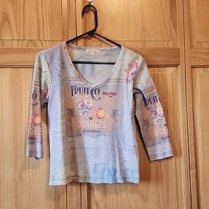 Woman's 3/4" sleeve tee shirt